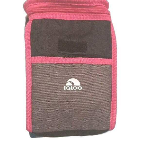 Igloo Lunch Box – Black, Gray & Pink – Top Opening - Picture 1 of 11